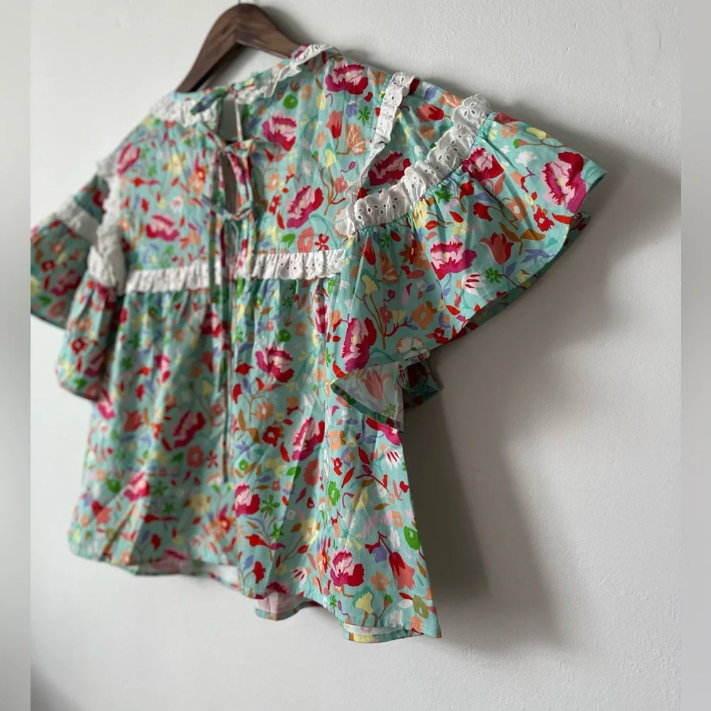 CROSBY by Mollie Burch Ella Top – Island Floral – Size Small – NWOT - Picture 9 of 11
